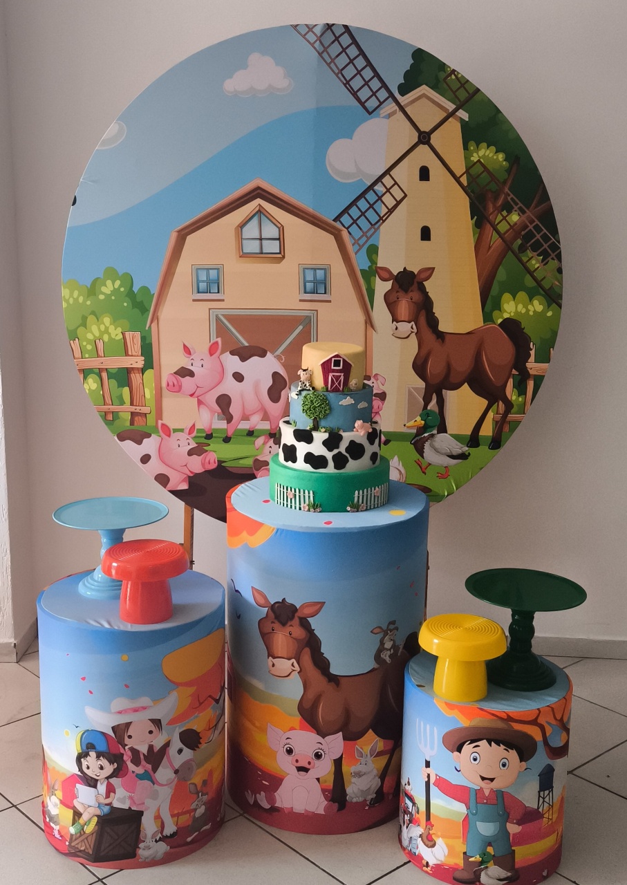 Kit Fazendinha Vermelha - Ohana Festas e Eventos 