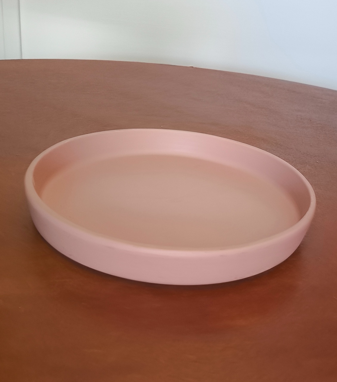 Bandeja Redonda Baixa Cor (Rosa Bebê) - Ohana Festas e Eventos 