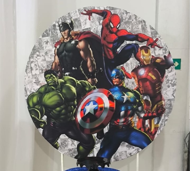 Capa Painel Vingadores  - Ohana Festas e Eventos 