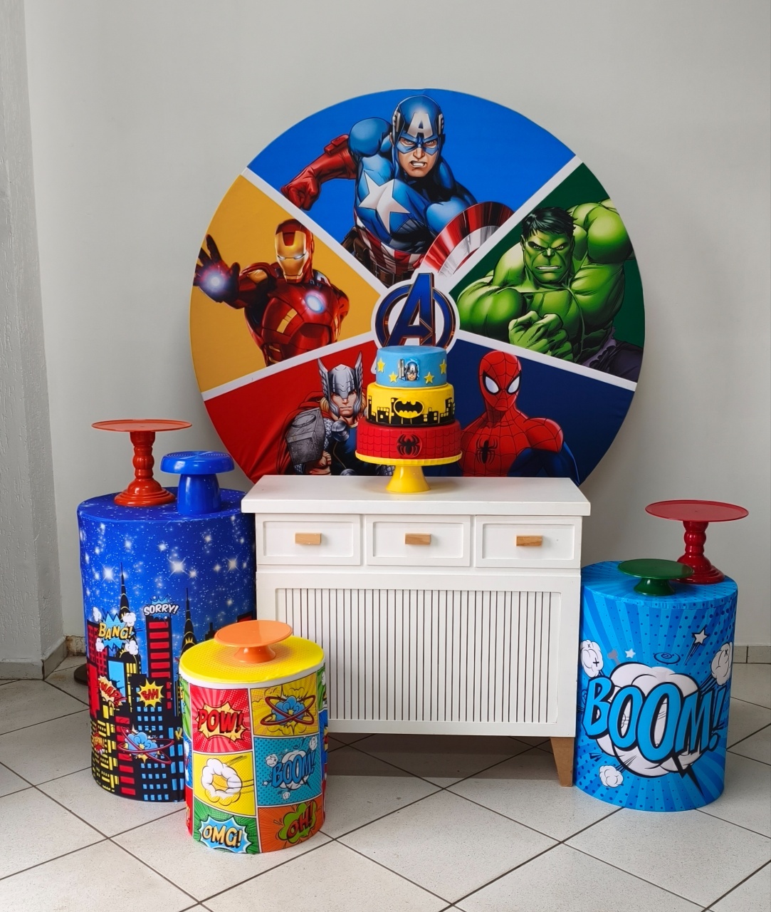 Kit P - Heróis  (Cópia 1) - Ohana Festas e Eventos 