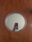 Bandeja Redonda Baixa Espelhada (Cor Rosé) - imagem 1