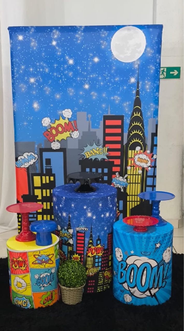 Kit P - Heróis  - Ohana Festas e Eventos 
