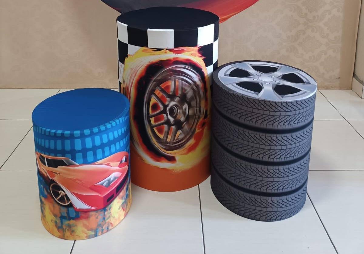 Capas Cilindros Hotwheels  - Ohana Festas e Eventos 