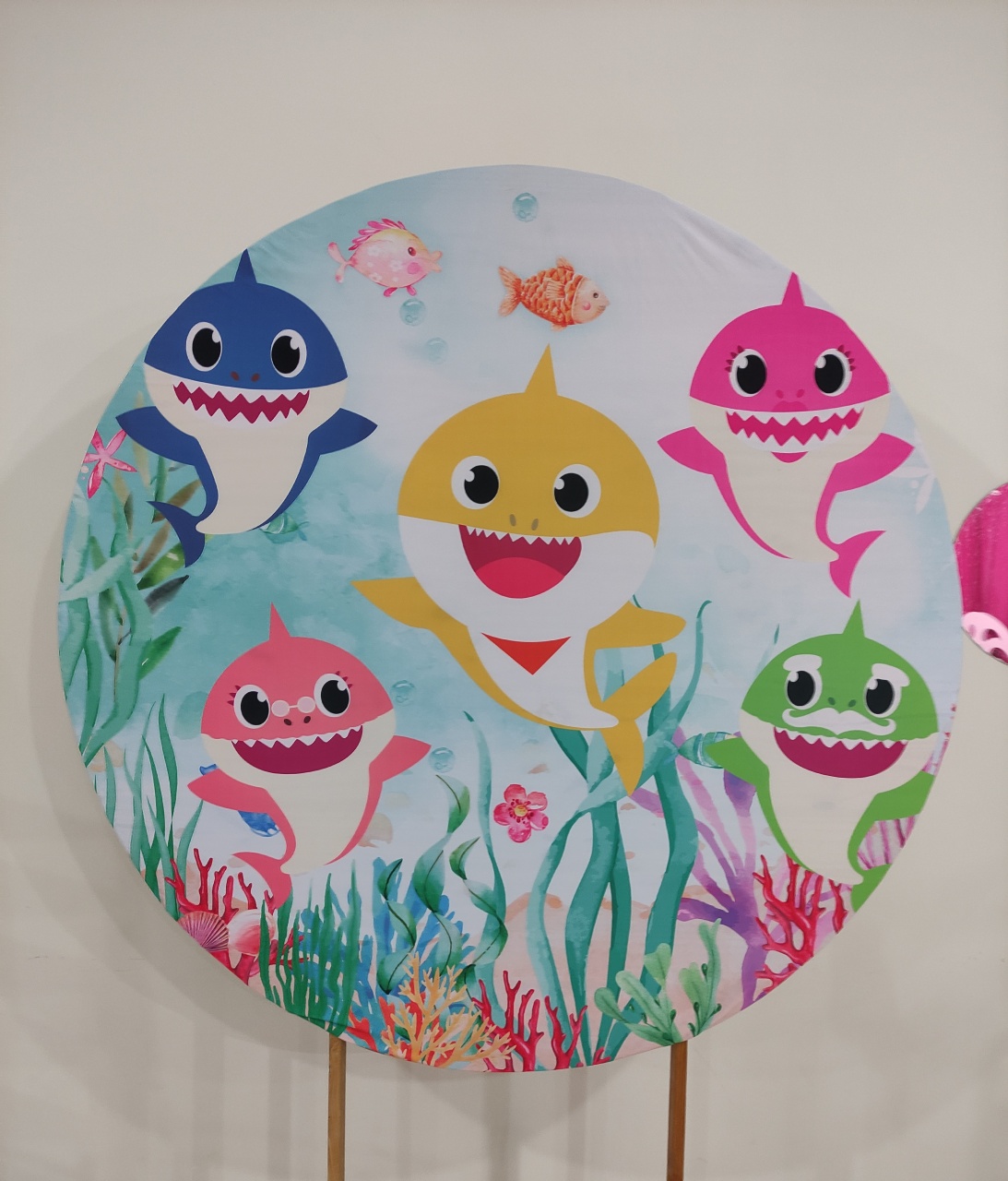 Capa Painel Baby Shark - Ohana Festas e Eventos 