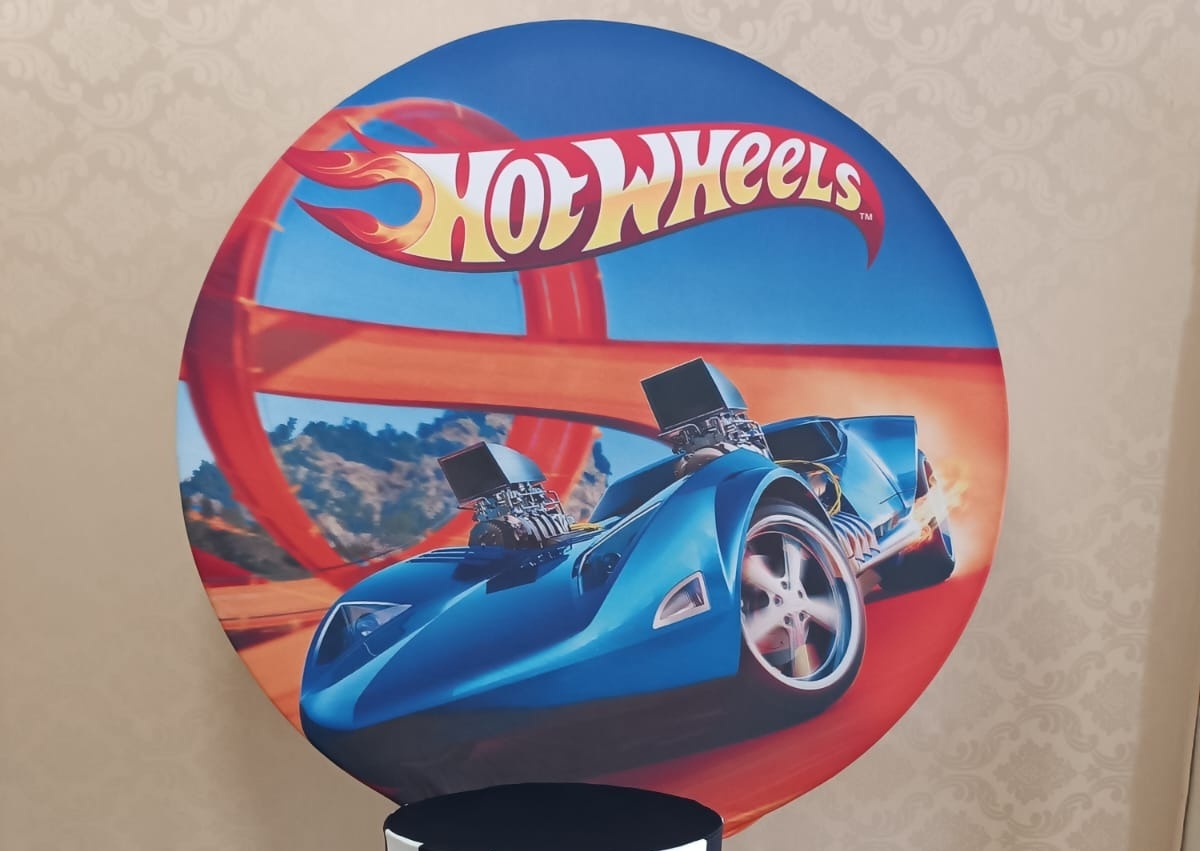 Capa Painel Hotwheels  - Ohana Festas e Eventos 