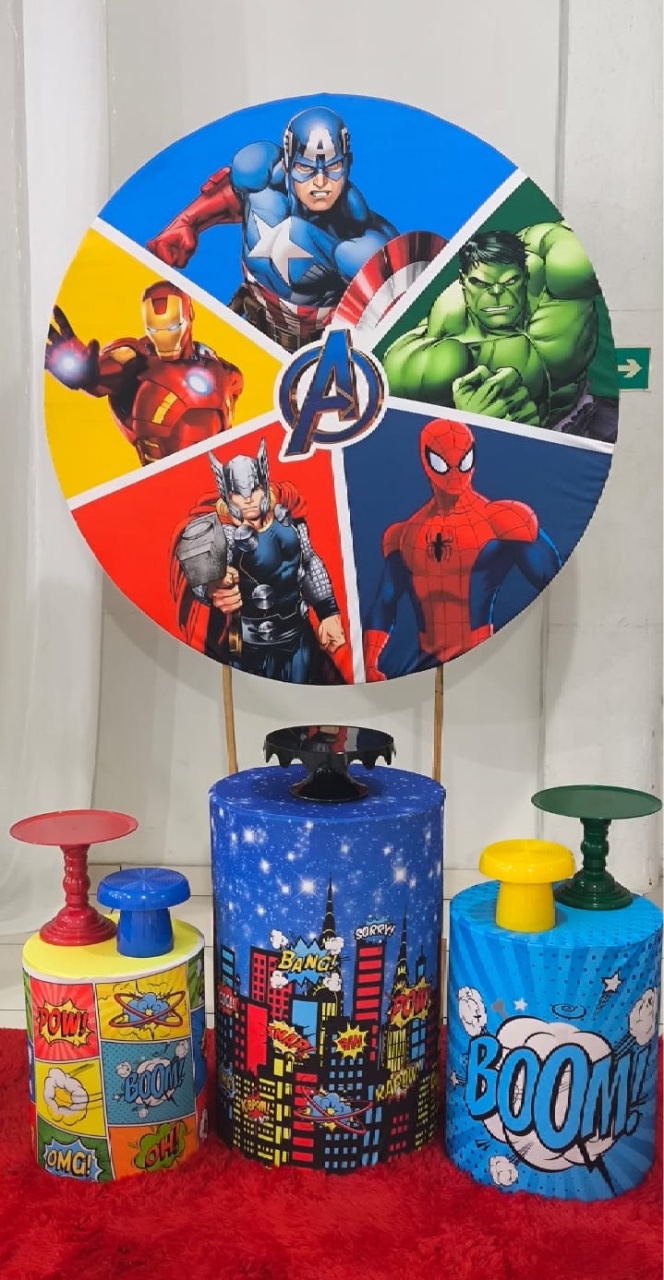 Kit P - Heróis  - Ohana Festas e Eventos 