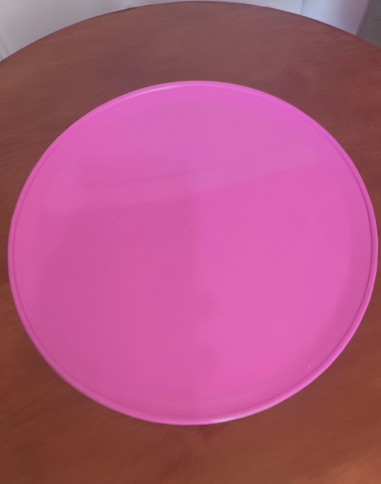 Bandeja Alta Redonda (Rosa) - Ohana Festas e Eventos 