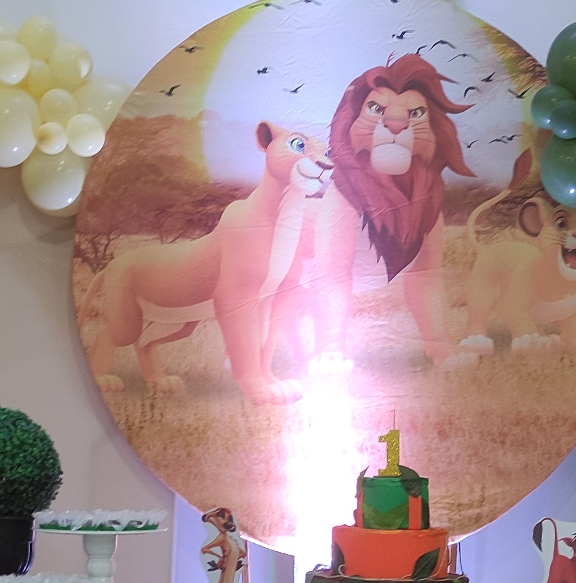 Capa Painel Rei Leão  - Ohana Festas e Eventos 