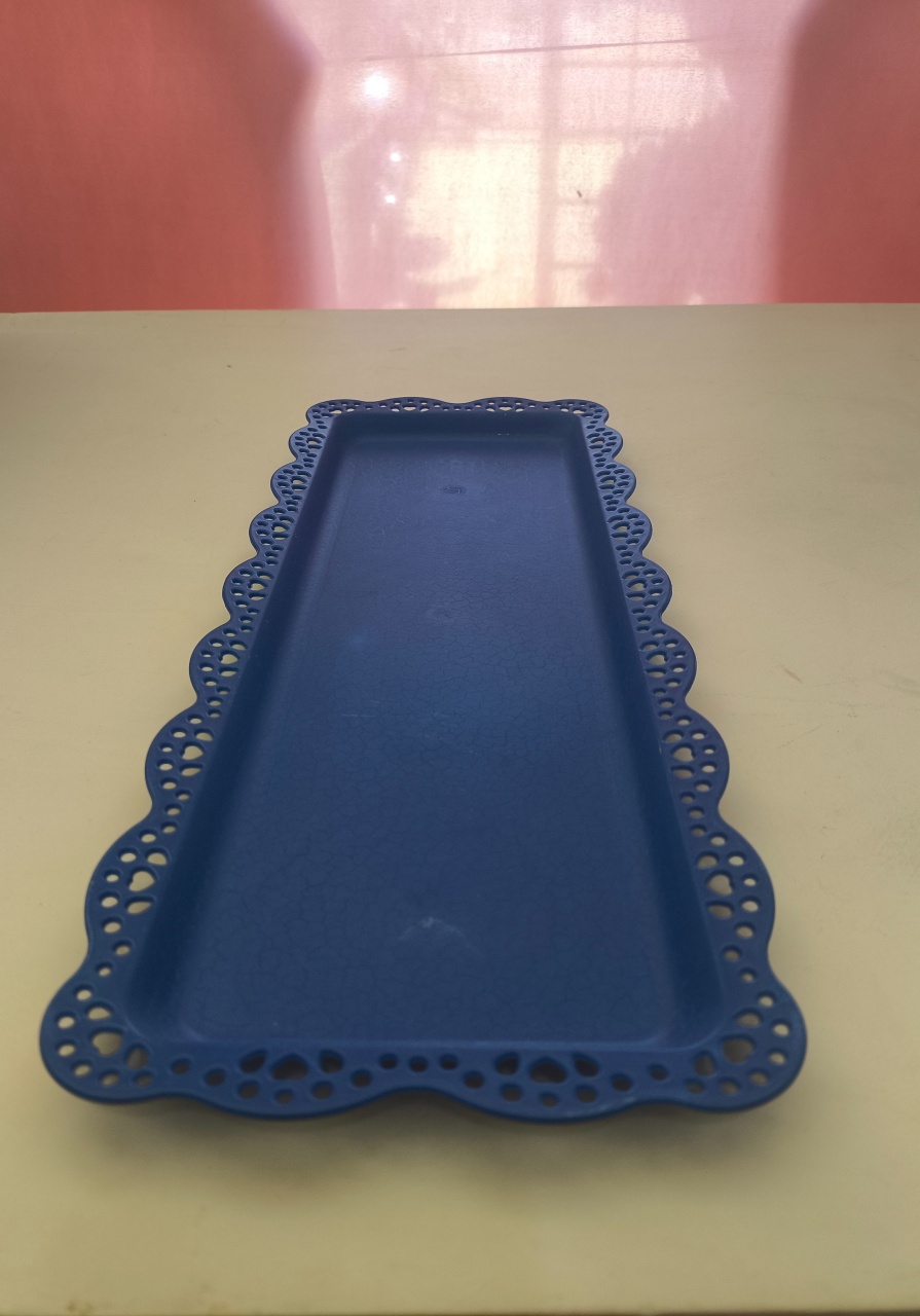 Bandeja Baixa Retangular (Azul Marinho)  - Ohana Festas e Eventos 