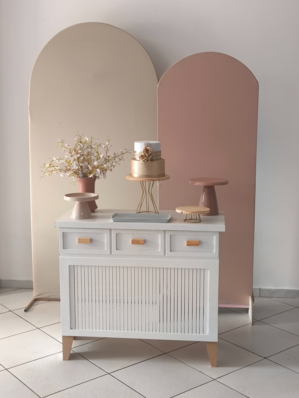 Kit Bege E Branco - Ohana Festas e Eventos 