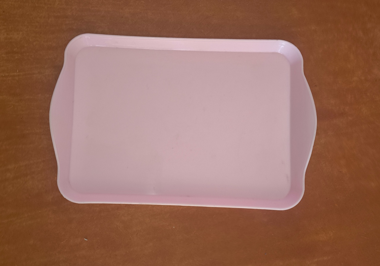 Bandeja Baixa Retangular(Rosa Candy)   - Ohana Festas e Eventos 