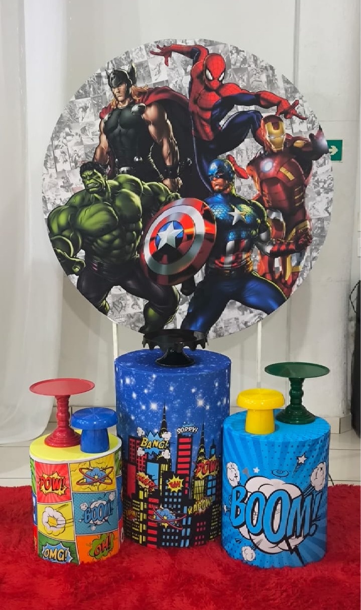 Kit P - Heróis  - Ohana Festas e Eventos 