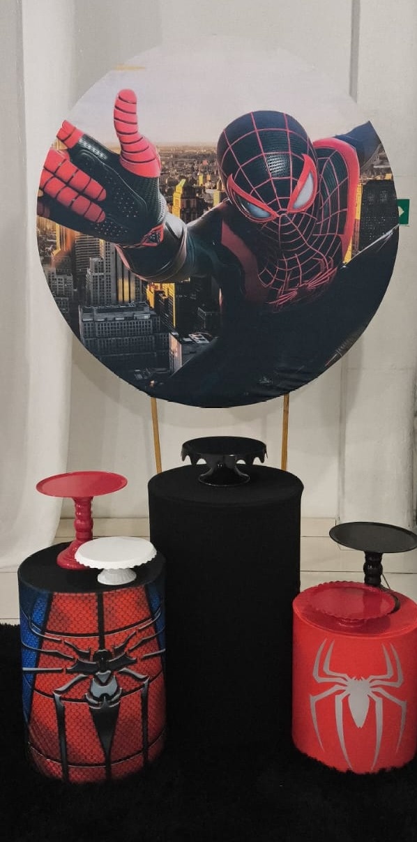 Kit P - Homem Aranha Preto - Ohana Festas e Eventos 