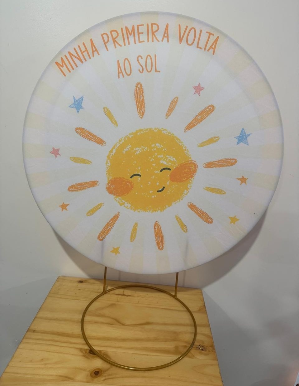 Mini Painel Primeira Volta Ao Sol - Mouse Atelie das Festas