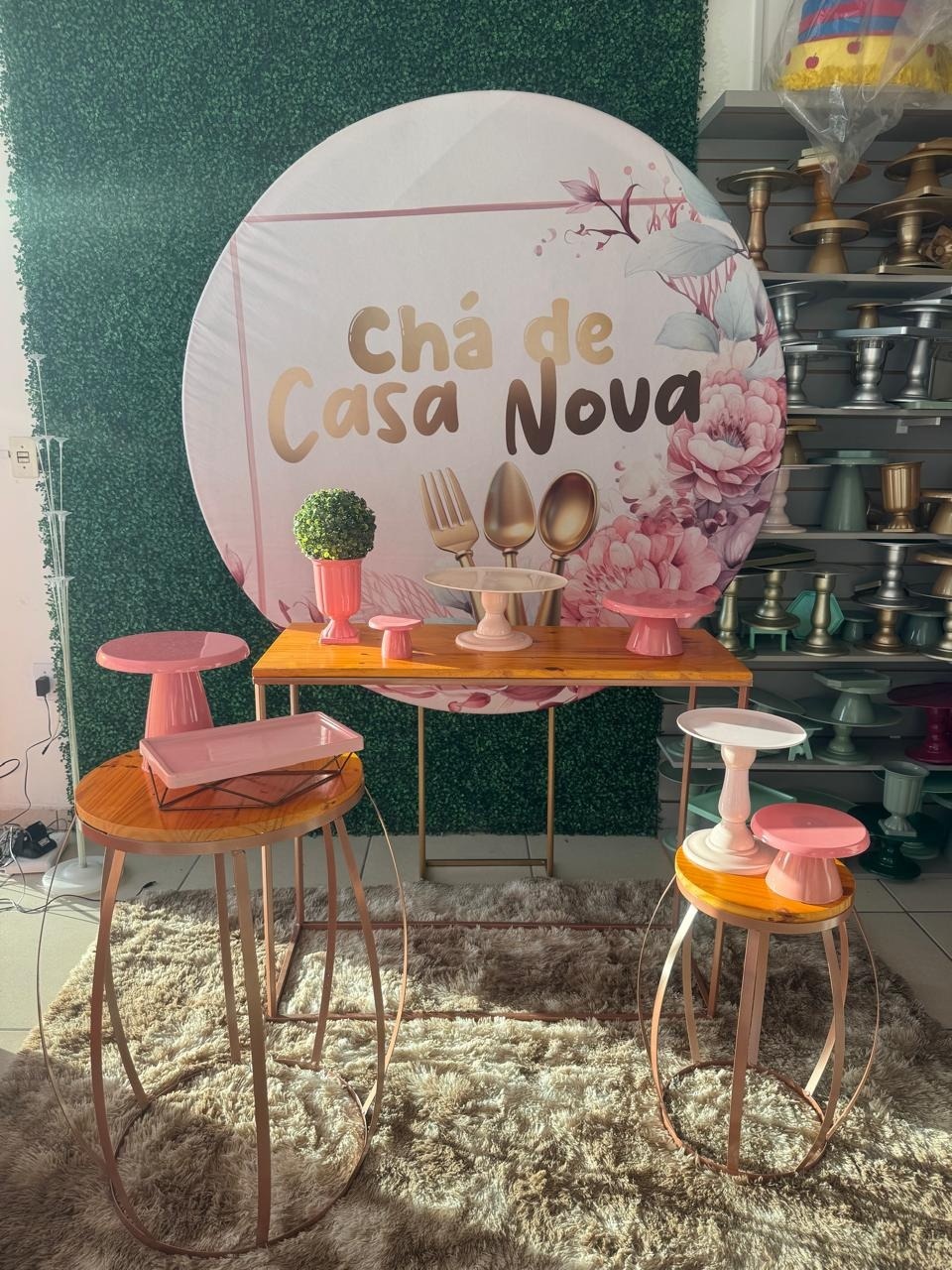 Chá de Casa Nova Rose - Mouse Atelie das Festas