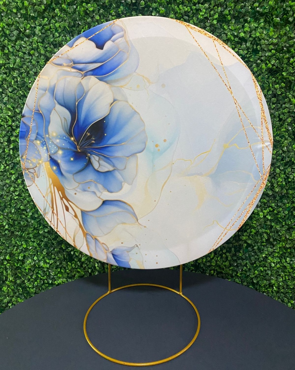  Mini Painel Flores Azul - Mouse Atelie das Festas