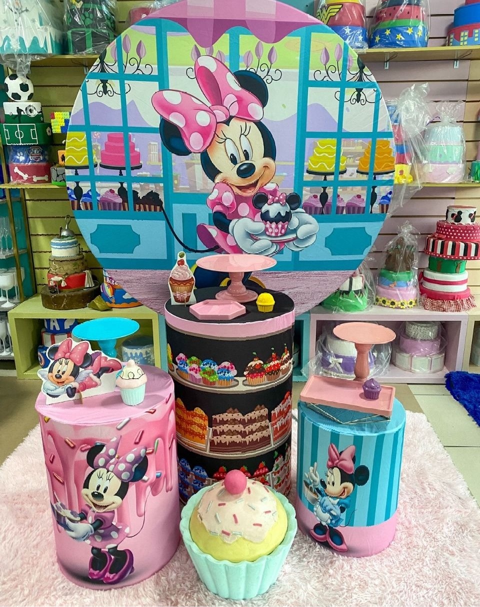 Minnie Confeiteira - Mouse Atelie das Festas