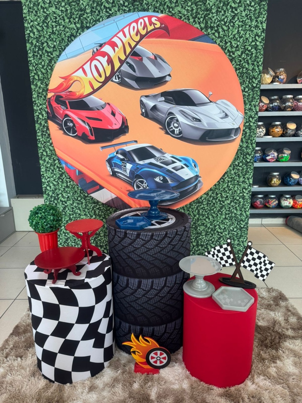 Hotwheels Vermelho - Mouse Atelie das Festas
