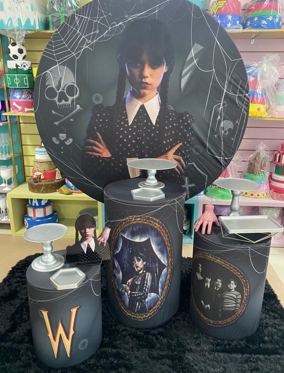 Wandinha Preto - Mouse Atelie das Festas