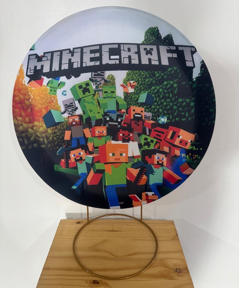 Mini Painel Minecraft - Mouse Atelie das Festas