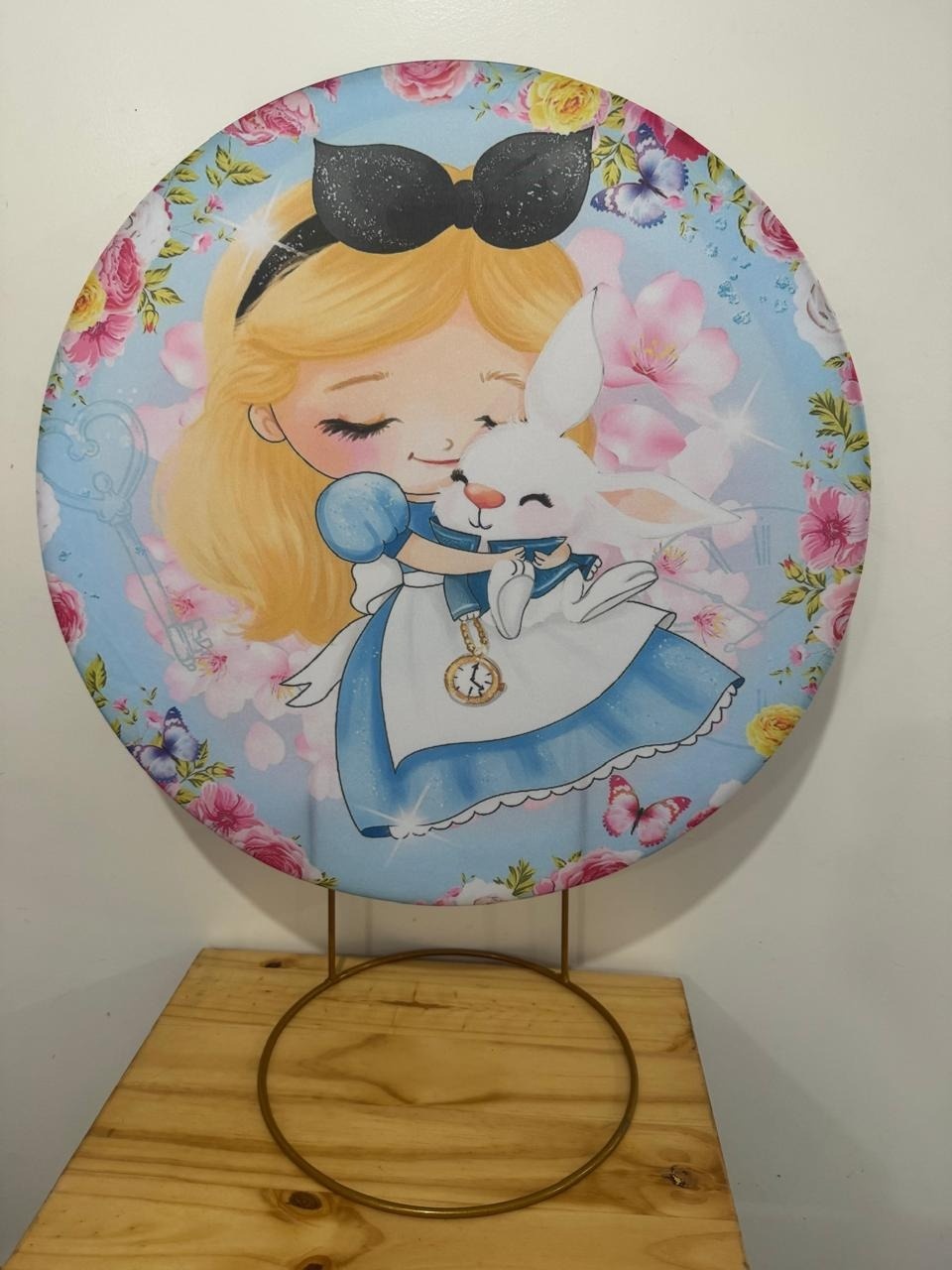 Mini Painel Alice País das Maravilhas - Mouse Atelie das Festas