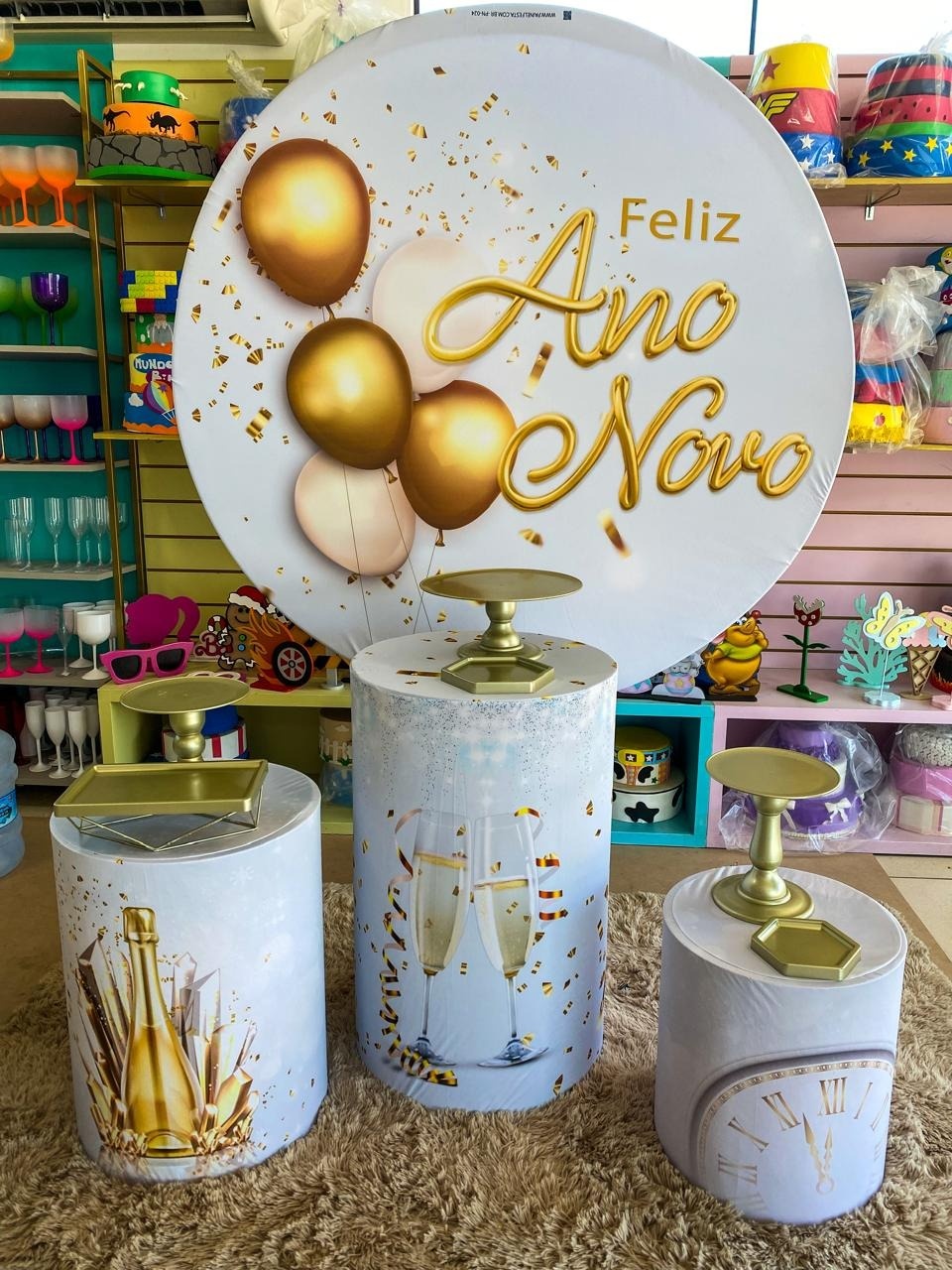 Ano Novo Balão - Mouse Atelie das Festas