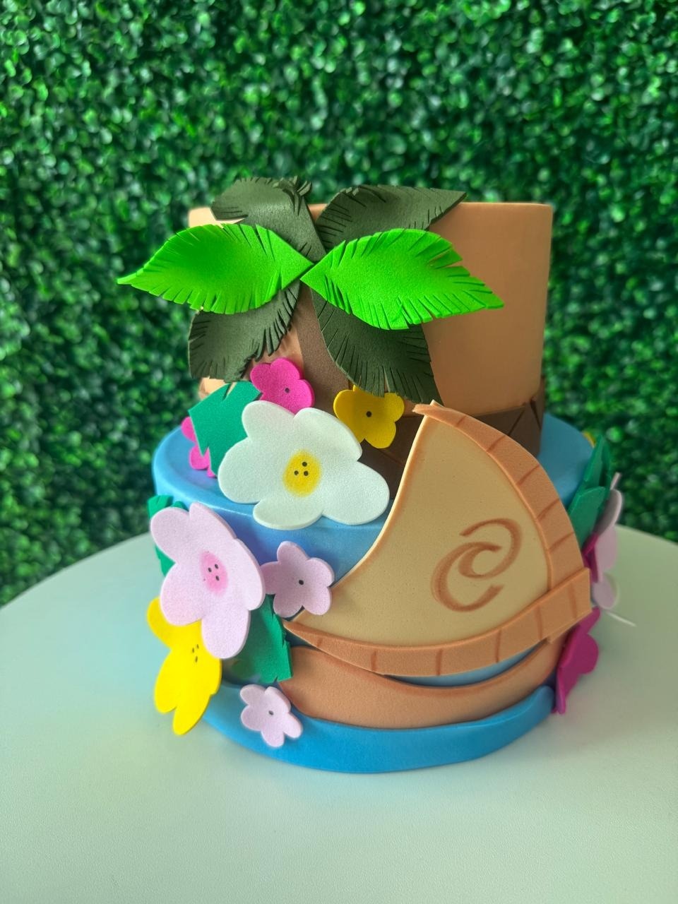 Bolo Fake Moana - Mouse Atelie das Festas