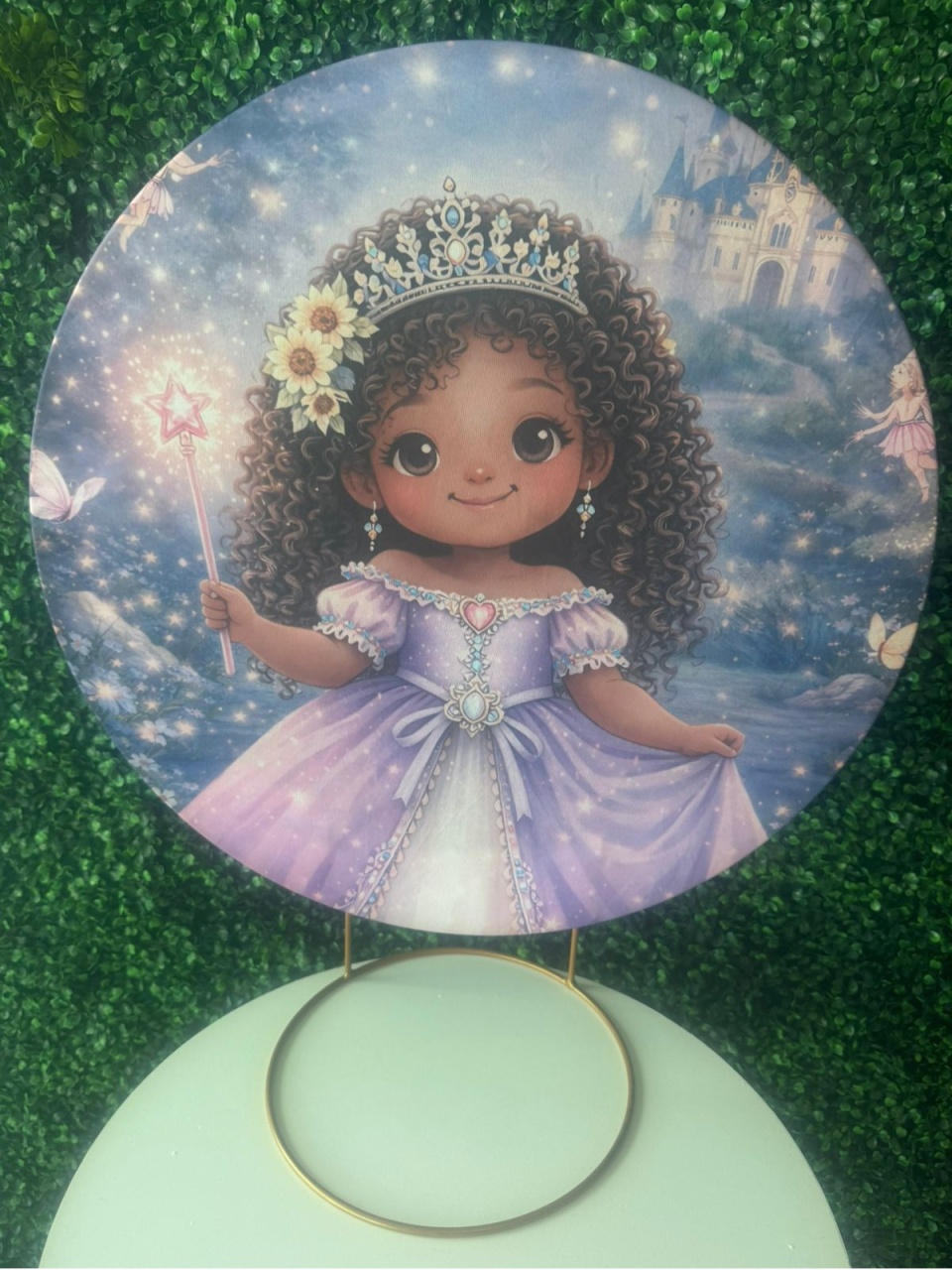 Mini Painel Princesa Lilás - Mouse Atelie das Festas