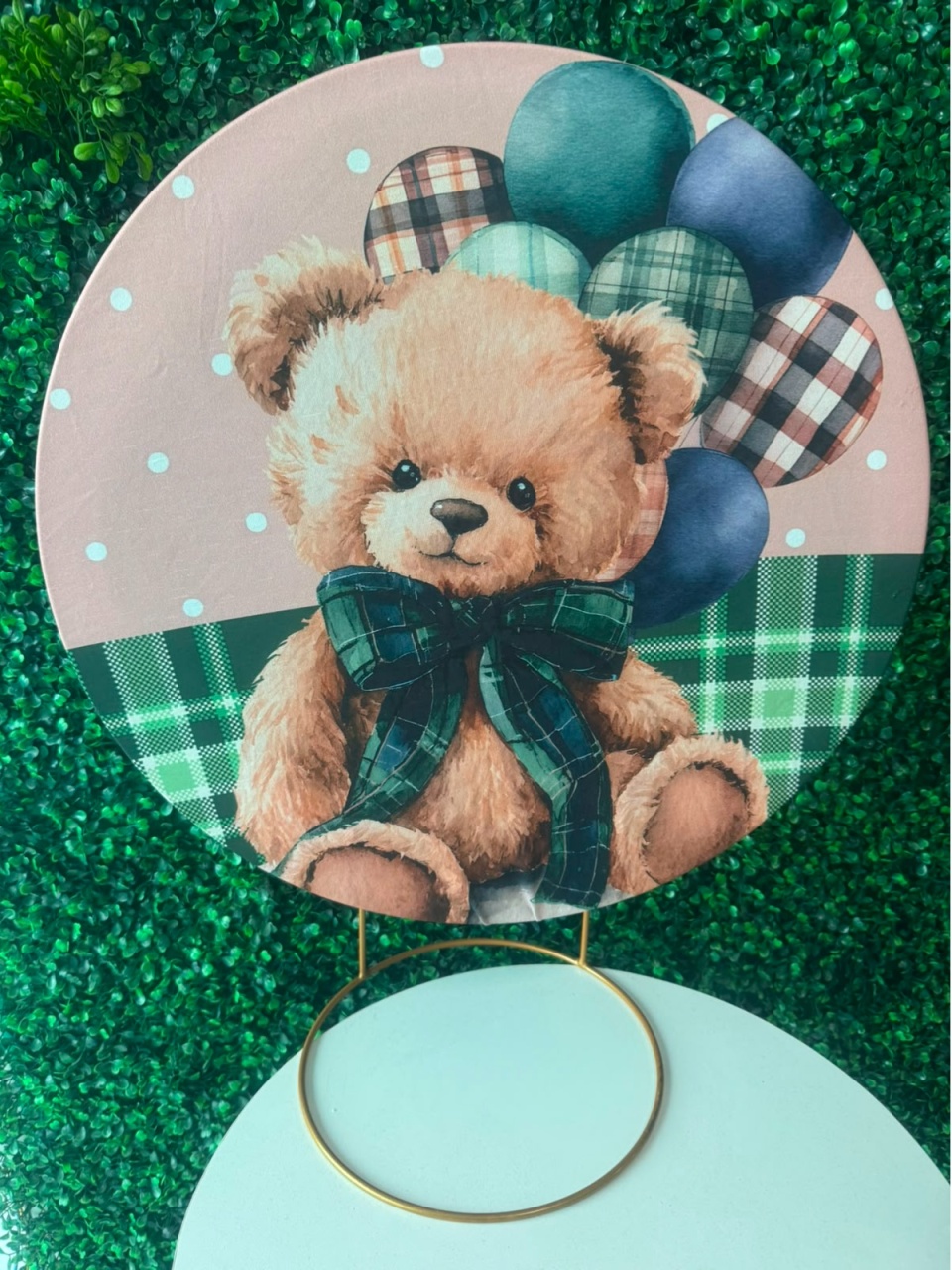 Mini Painel Ursinho Royal - Mouse Atelie das Festas