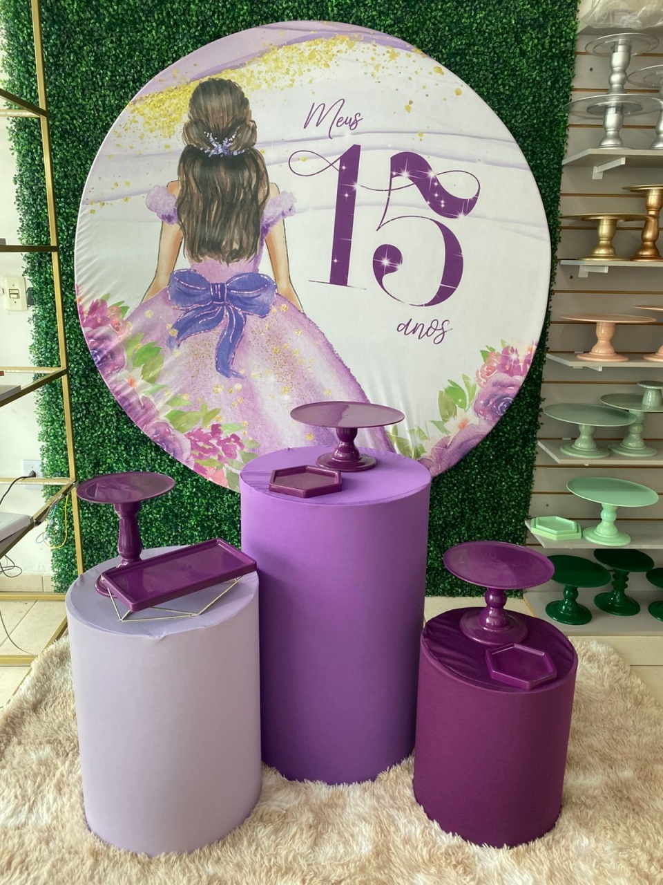 15 Anos Menina Roxo - Mouse Atelie das Festas