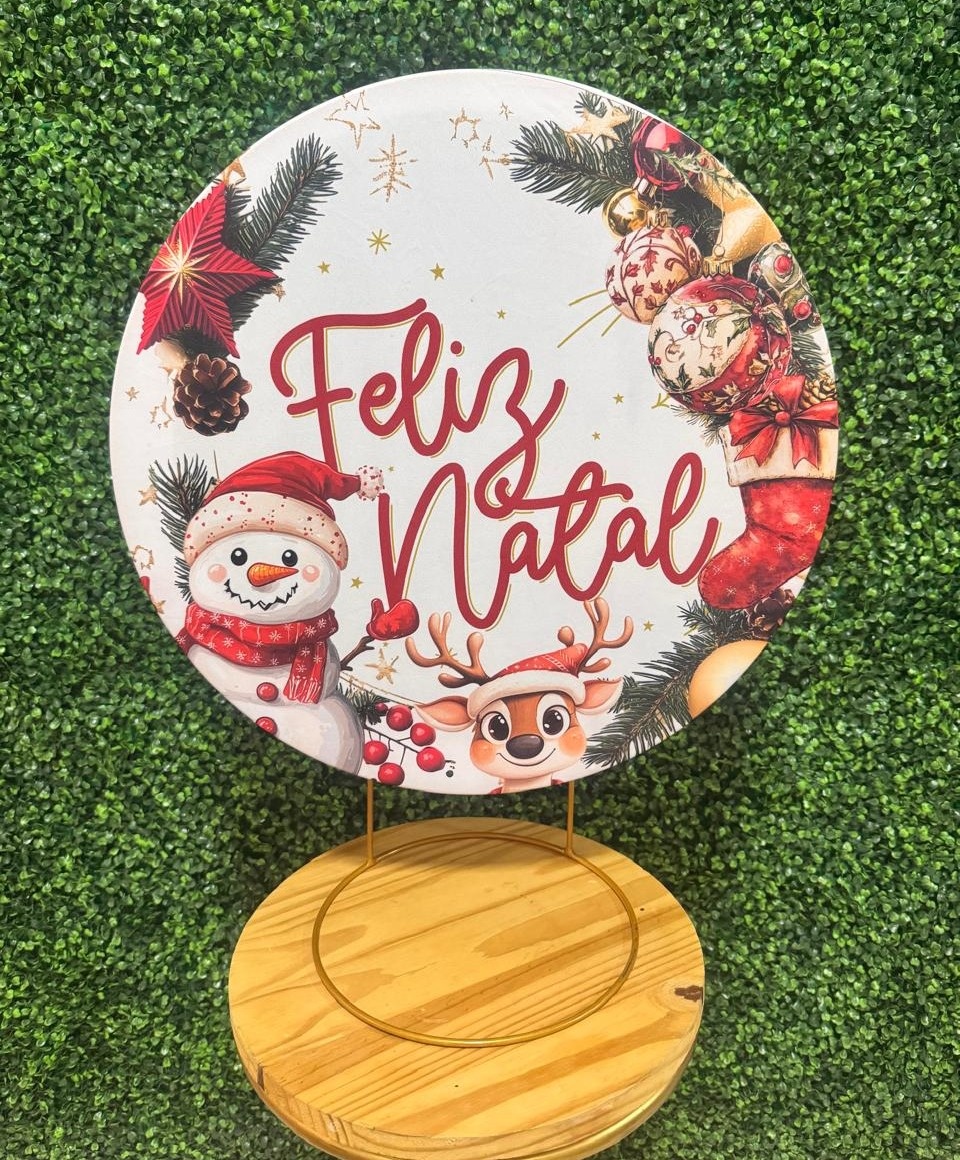 Mini Painel Natal Boneco de Neve - Mouse Atelie das Festas