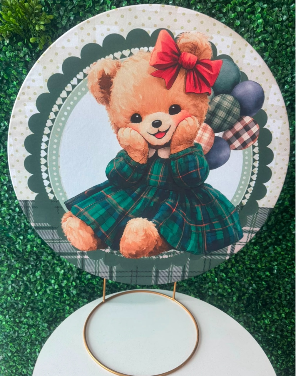 Mini Painel Ursinha Royal - Mouse Atelie das Festas