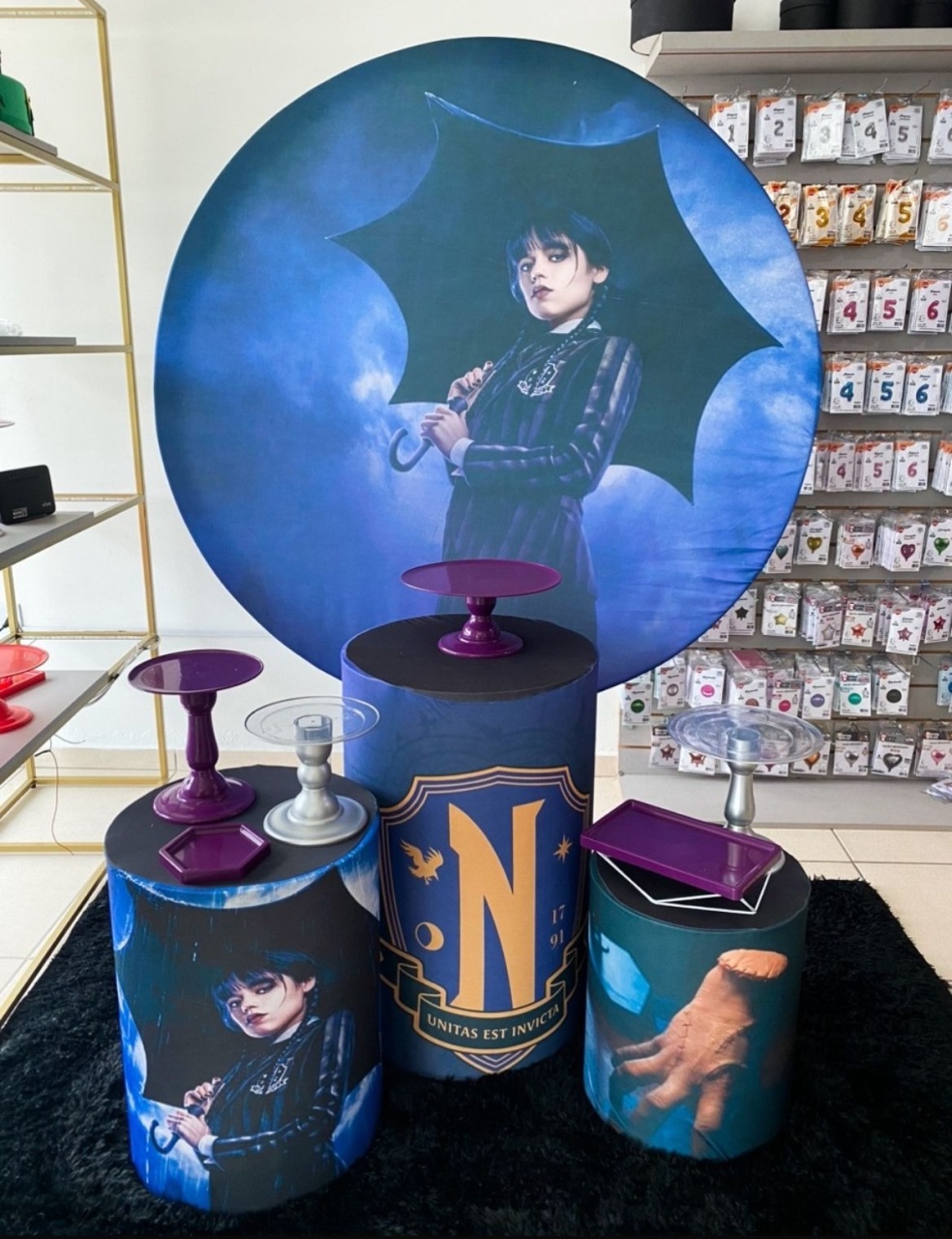 Wandinha Roxo - Mouse Atelie das Festas