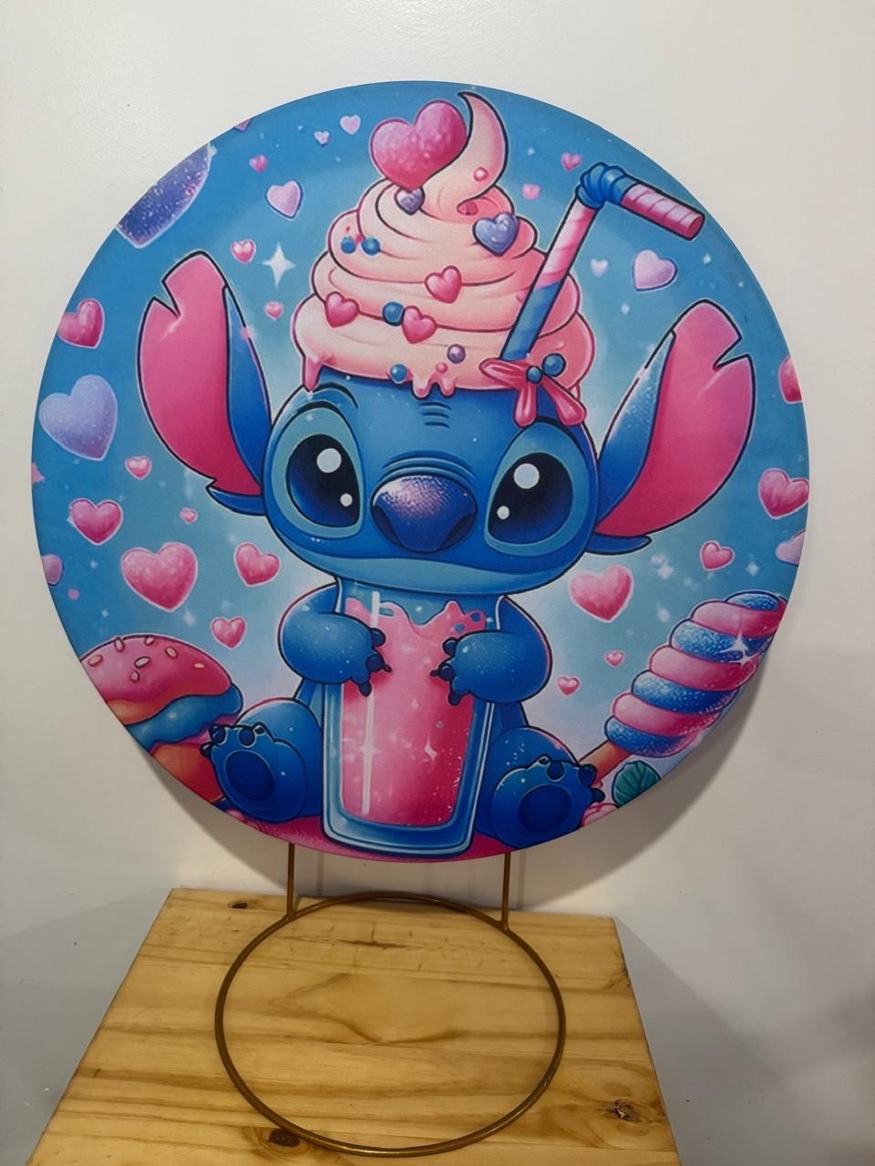 Mini Painel Stitch Milk - Mouse Atelie das Festas