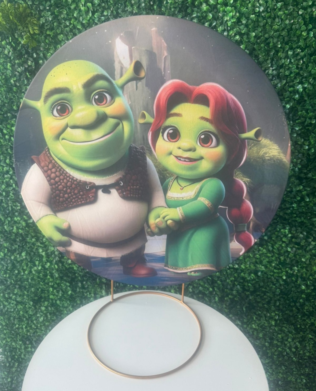 Mini Painel Shrek Fiona - Mouse Atelie das Festas
