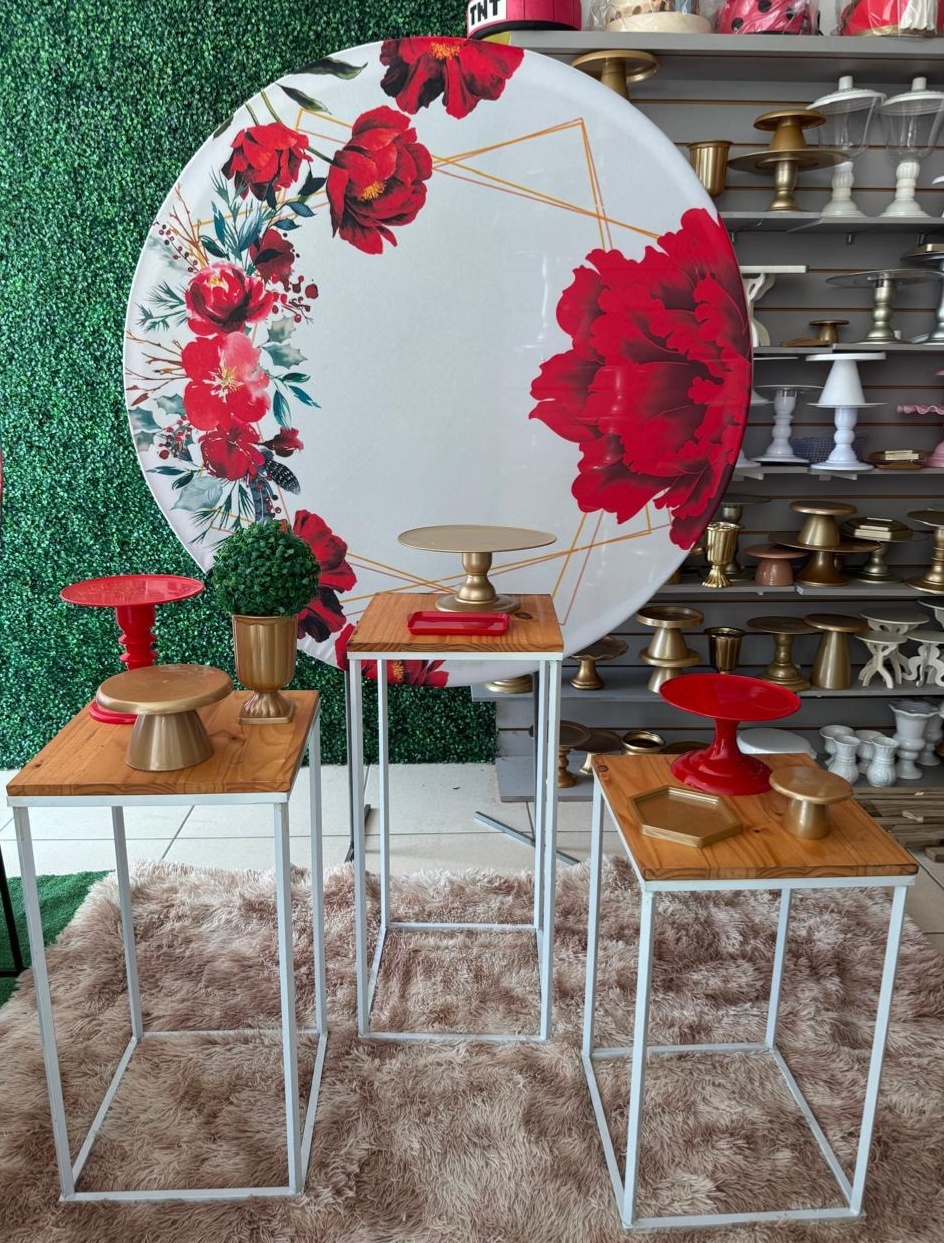 Flores Vermelhas - Mouse Atelie das Festas
