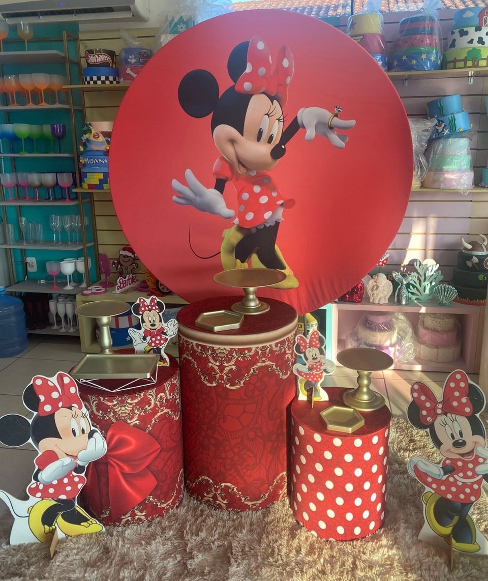 Minnie Vermelha 2 - Mouse Atelie das Festas