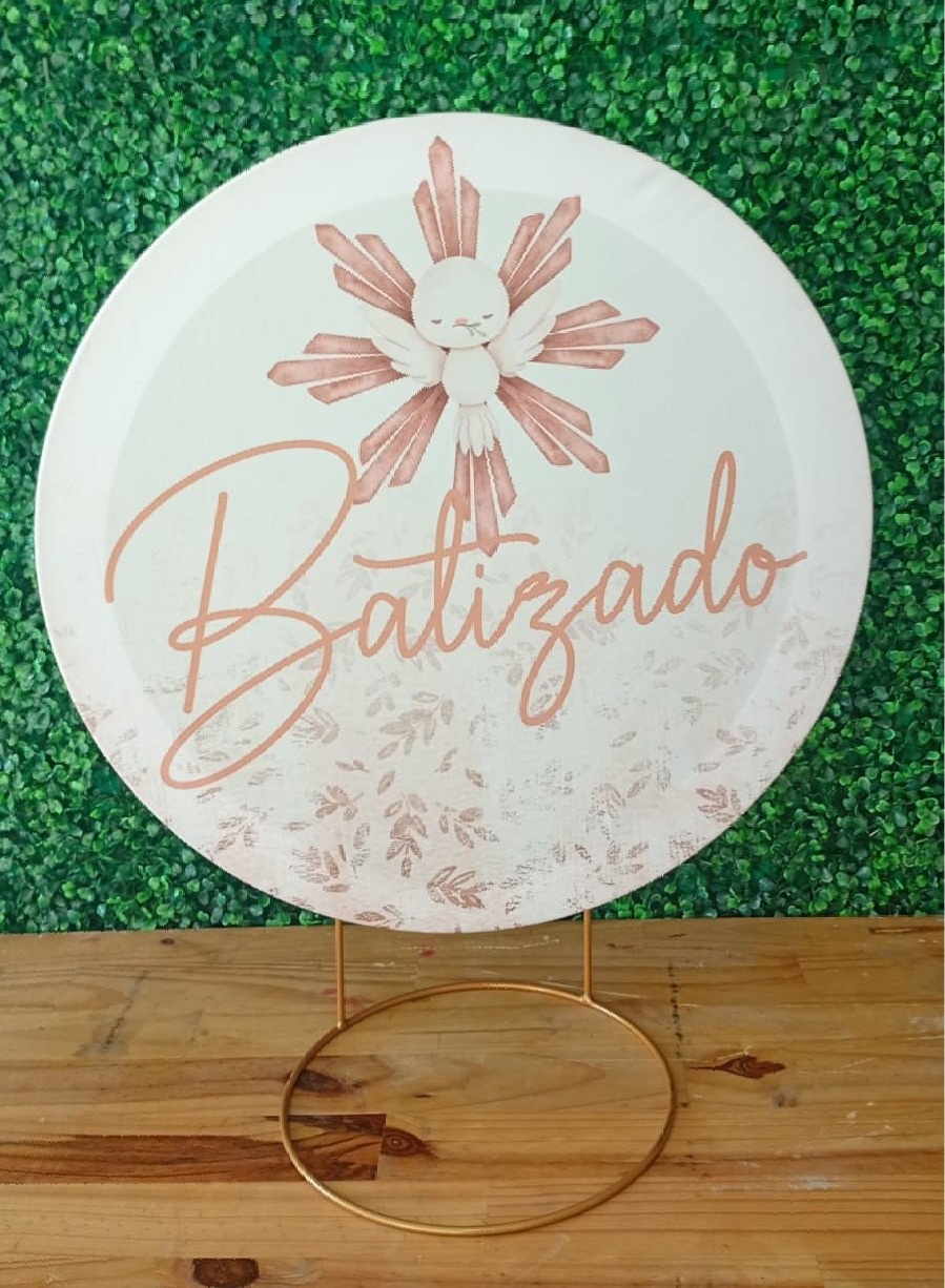  Mini Painel Batizado - Mouse Atelie das Festas