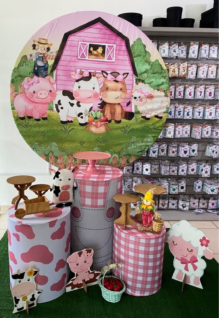 Fazendinha Rosa - Mouse Atelie das Festas