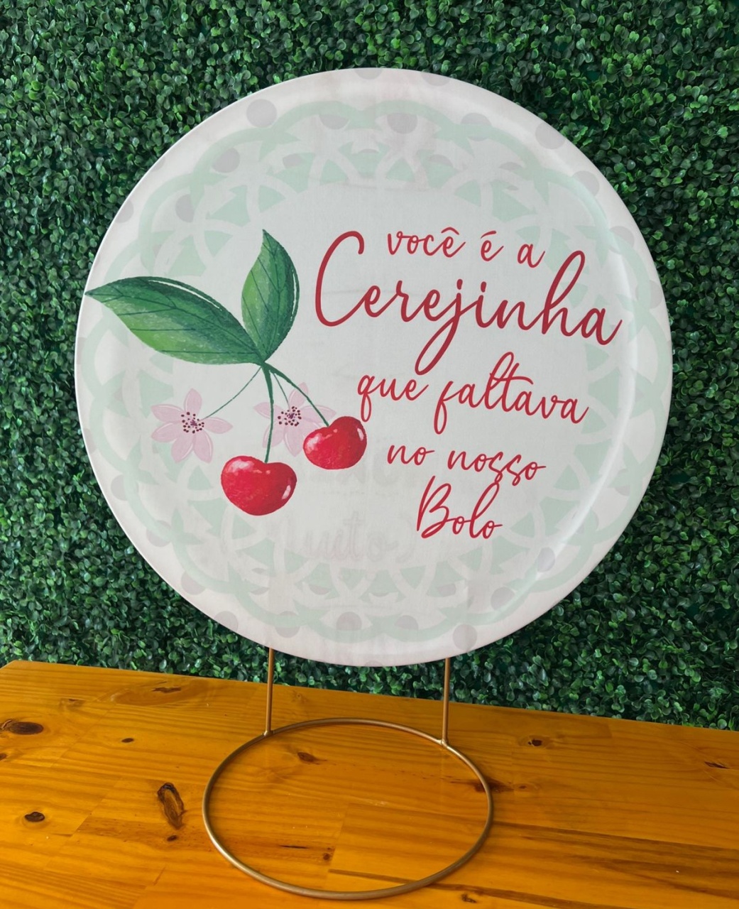 Mini Painel Cereja - Mouse Atelie das Festas