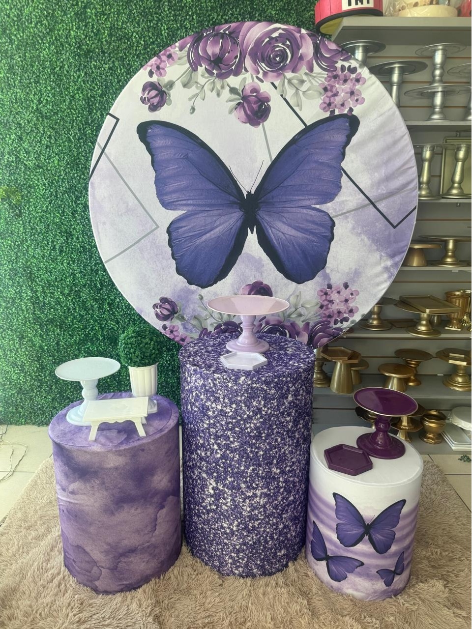 Borboleta Roxo - Mouse Atelie das Festas