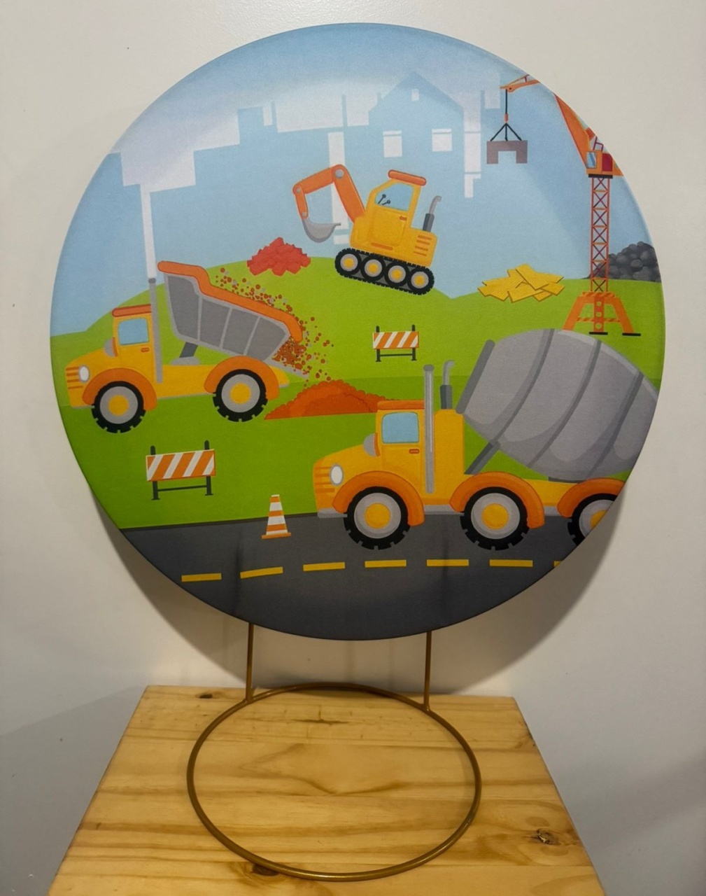Mini Painel Construção - Mouse Atelie das Festas