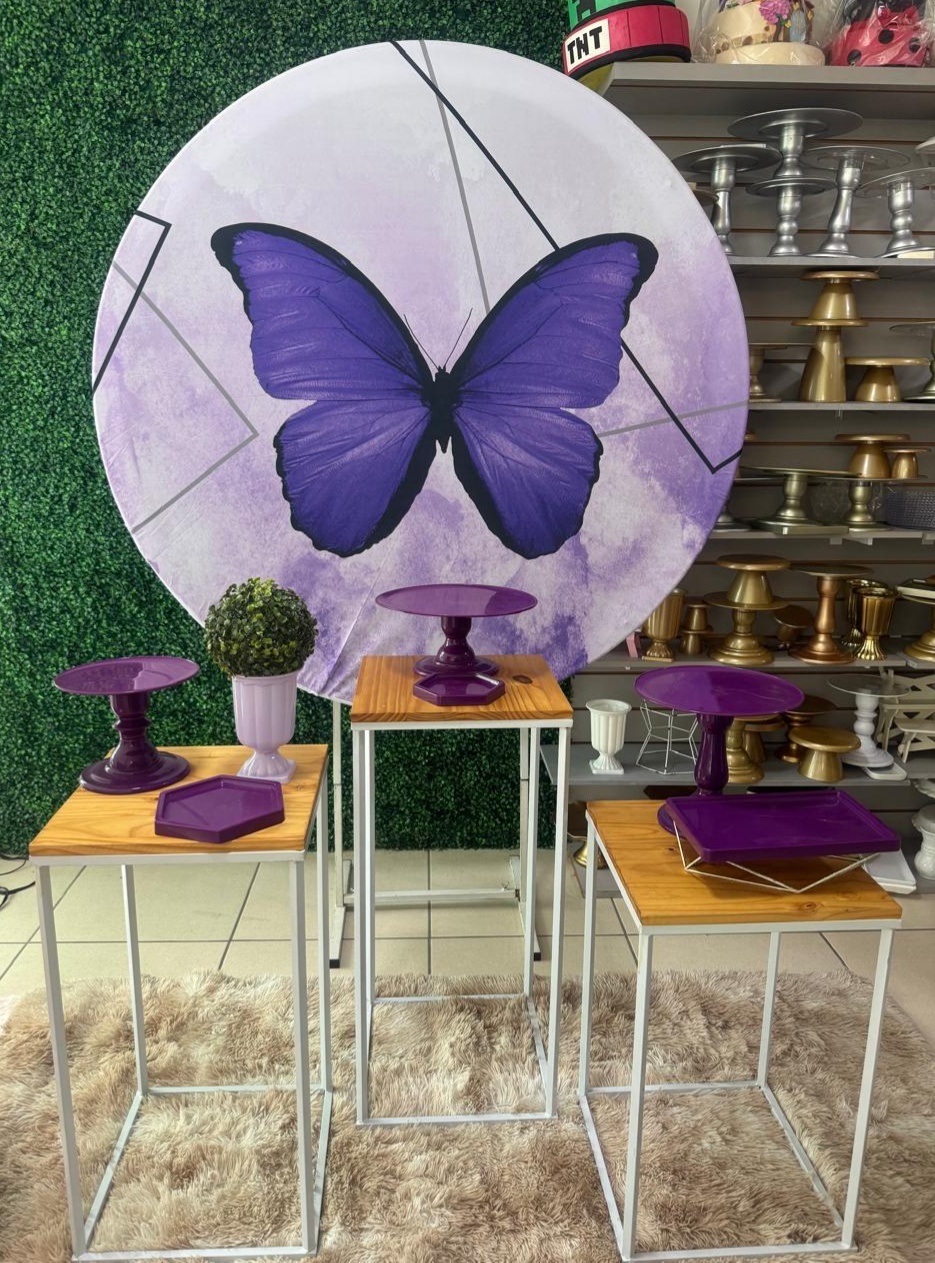 Borboleta Roxa - Mouse Atelie das Festas
