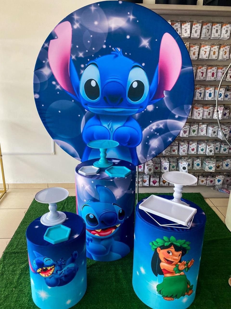 Stitch Azul - Mouse Atelie das Festas
