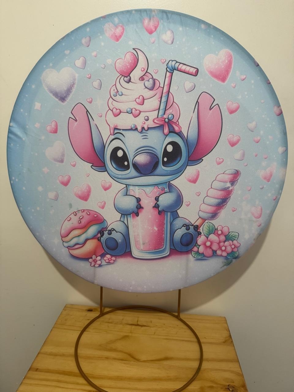 Mini Painel Stitch Marshmallow - Mouse Atelie das Festas