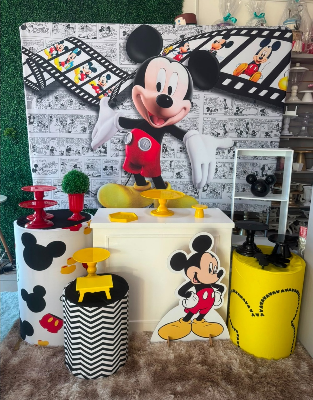Mickey Quadrado - Mouse Atelie das Festas