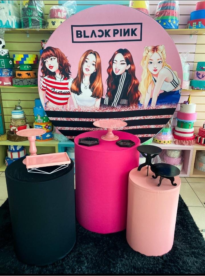 Black Pink Meninas - Mouse Atelie das Festas