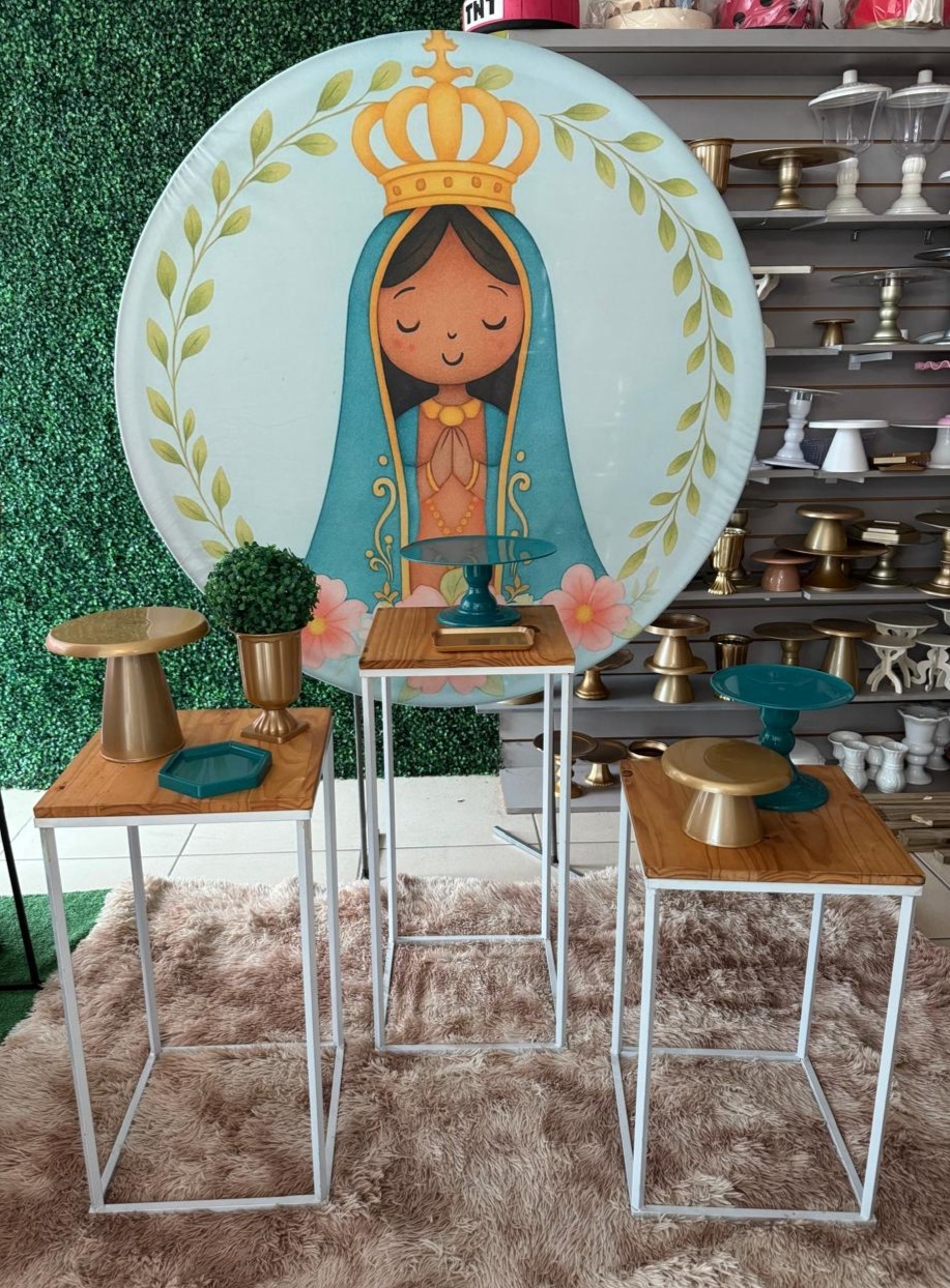 Nossa Senhora Aparecida Aquarelada - Mouse Atelie das Festas