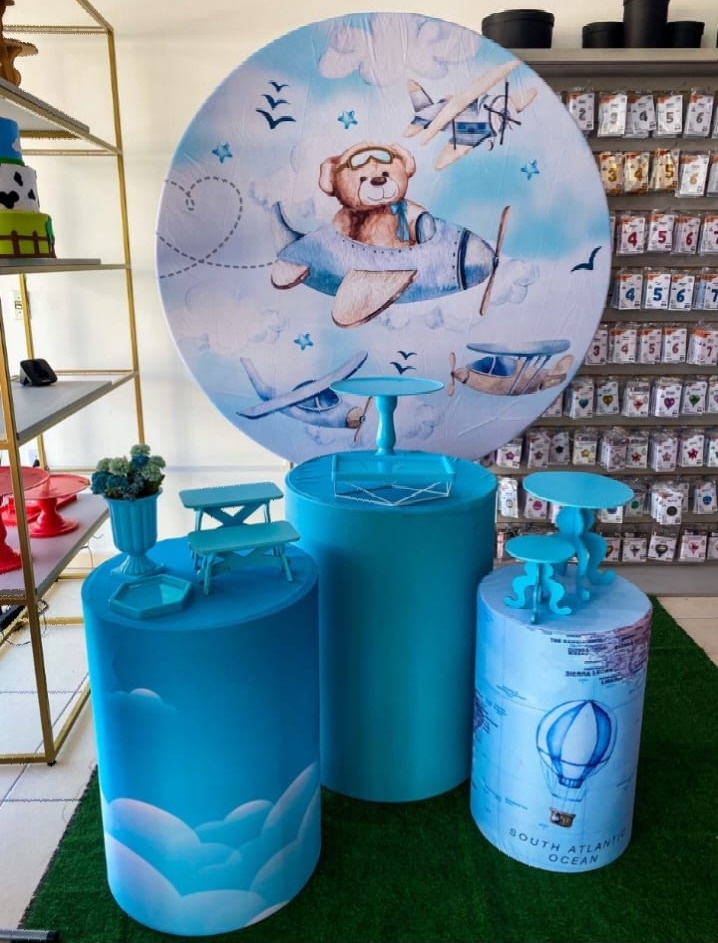 Urso Aviador - Mouse Atelie das Festas