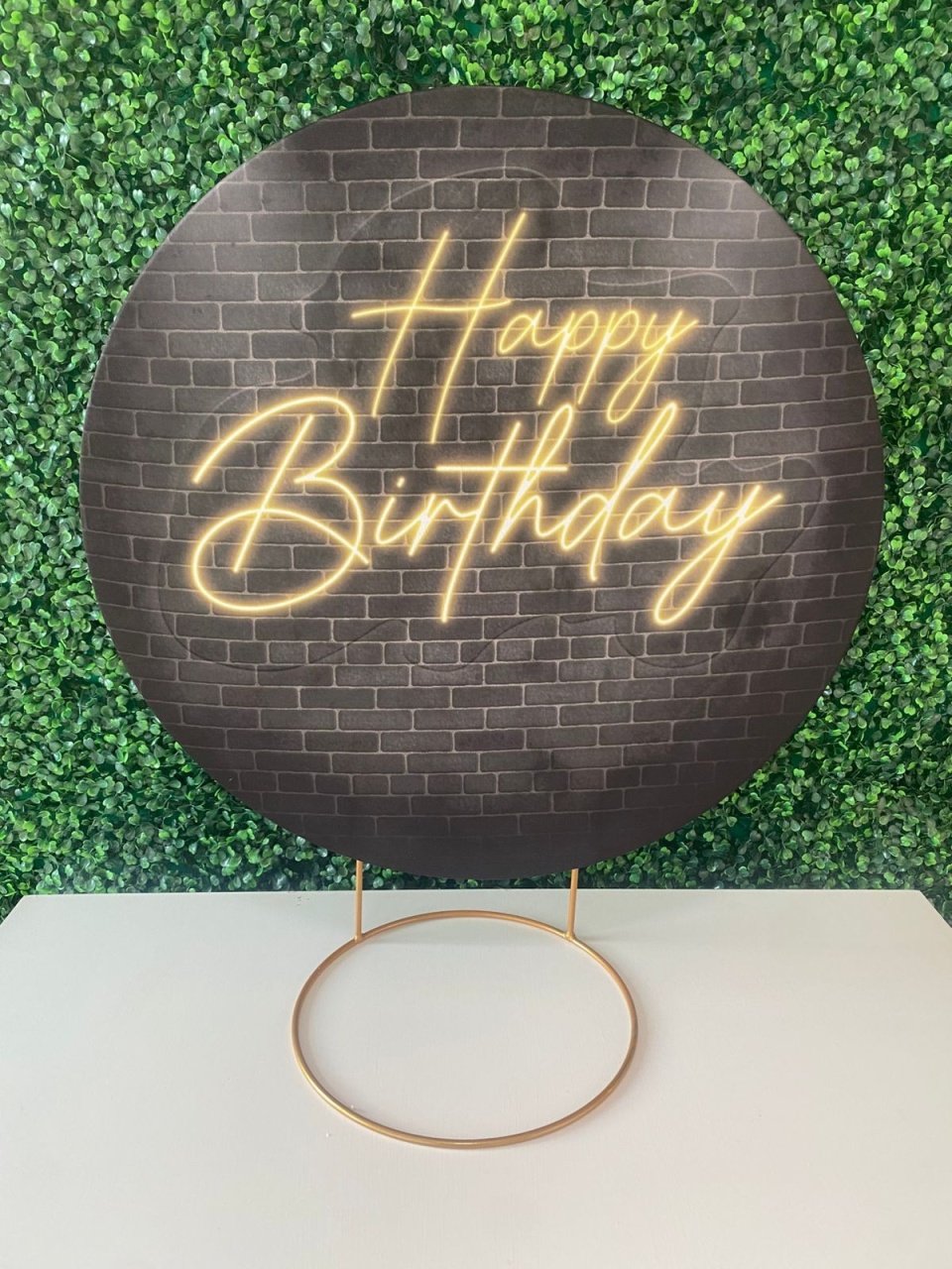 Mini Painel Happy Birthday Preto - Mouse Atelie das Festas
